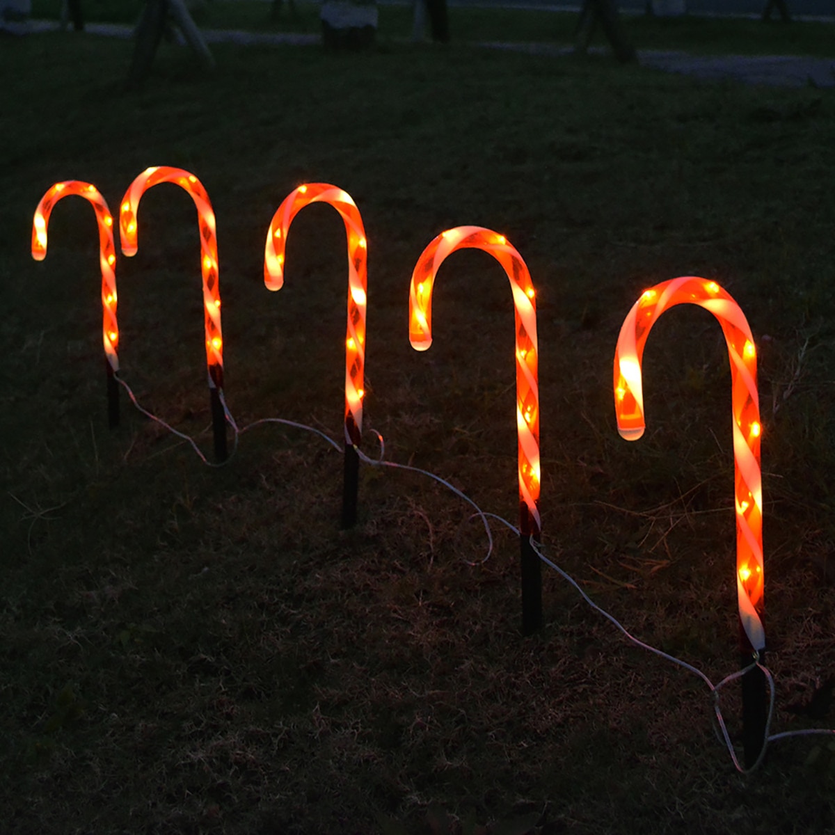 Outdoor Solar Candy Cane Outdoor Solar Candy Cane