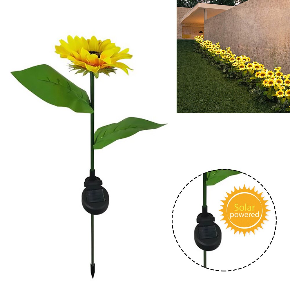 Outdoor Solar Powered Sunflower Stake Outdoor Solar Powered Sunflower Stake