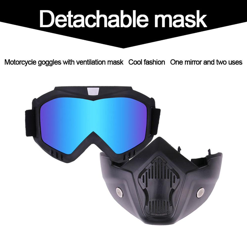 Outdoor Sport Windproof Mask Goggle HD Motorcycle Glasses Snowboard Eyewear Riding Motocross Summer UV Protection