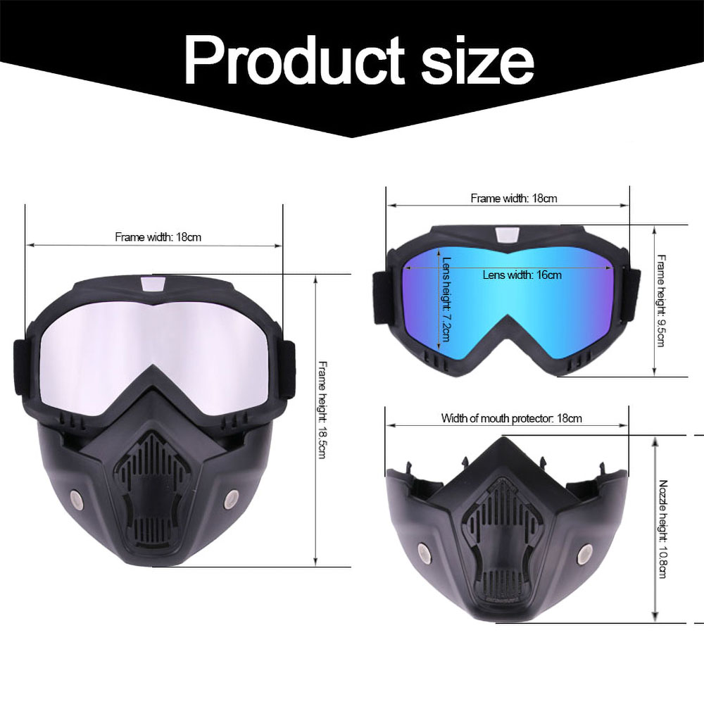 Outdoor Sport Windproof Mask Goggle HD Motorcycle Glasses Snowboard Eyewear Riding Motocross Summer UV Protection