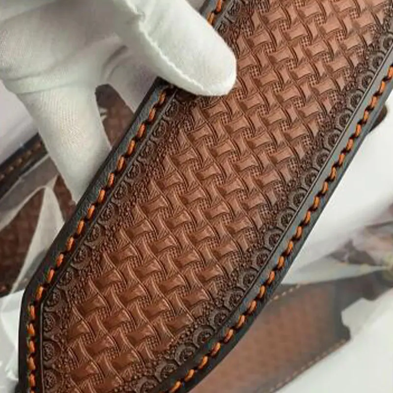 Outdoor Straight Knife Sheath Genuine Leather Knife Scabbard Case Knife Shell Small Straight Knife Sheath Protective