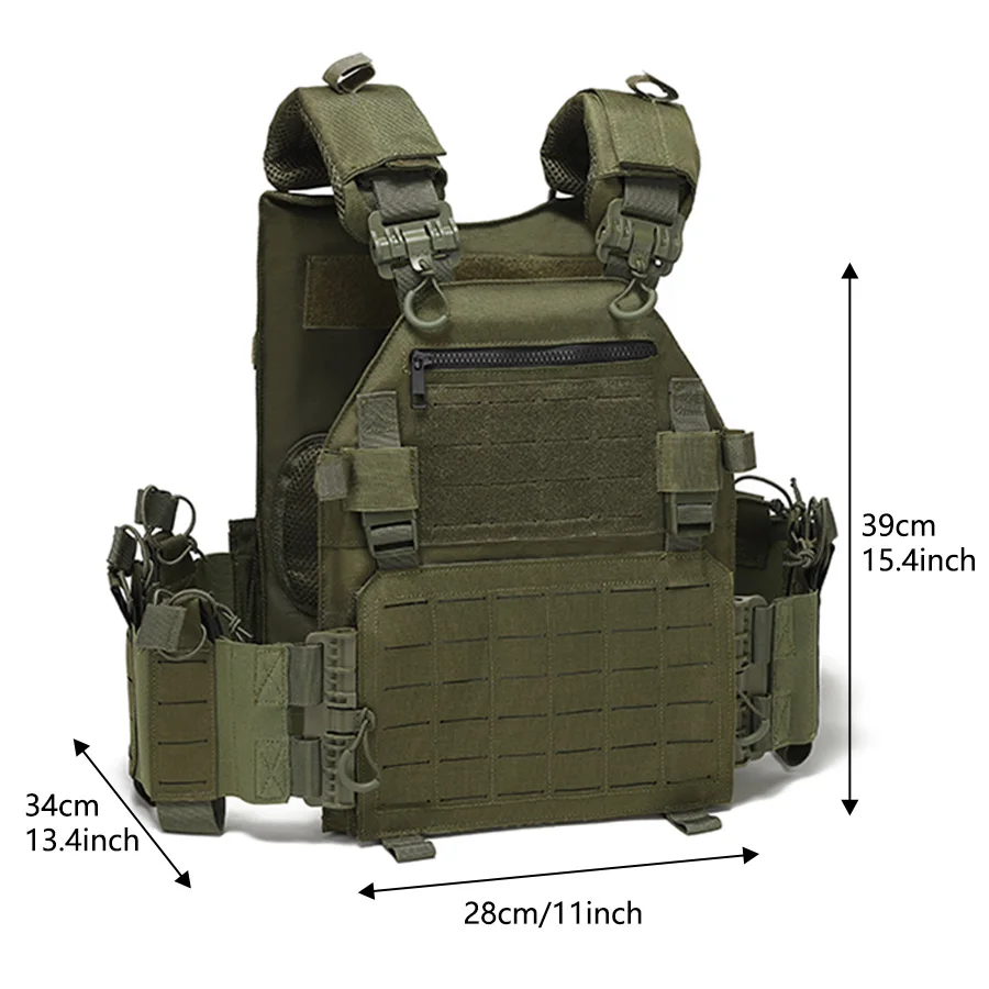 Outdoor Training Vest Multi-Functional MOLLE Expansion Convenient Quick Release Vest Waterproof and Wear-Resistant Outdoor Training Vest Multi-Functional MOLLE Expansion Convenient Quick Release Vest Waterproof and Wear-Resistant