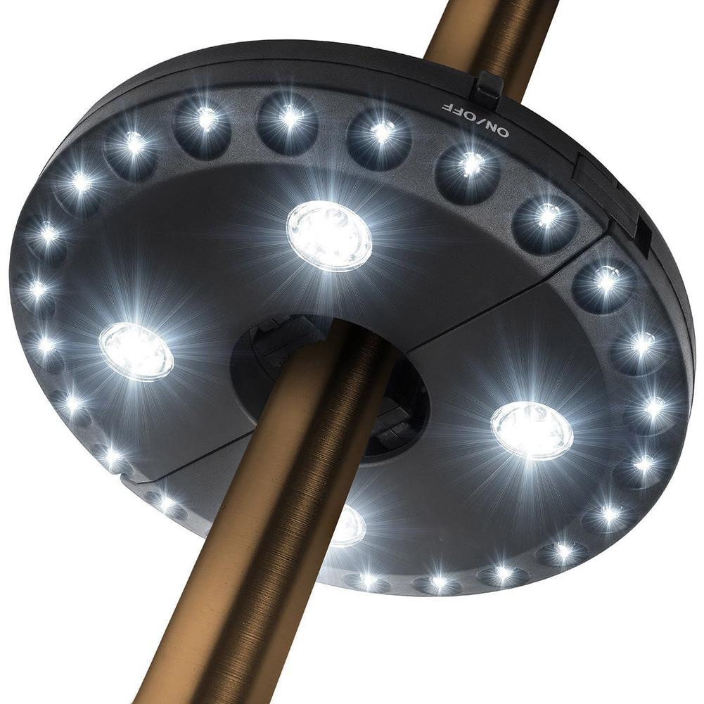 Outdoor Umbrella Pole Light with Hook