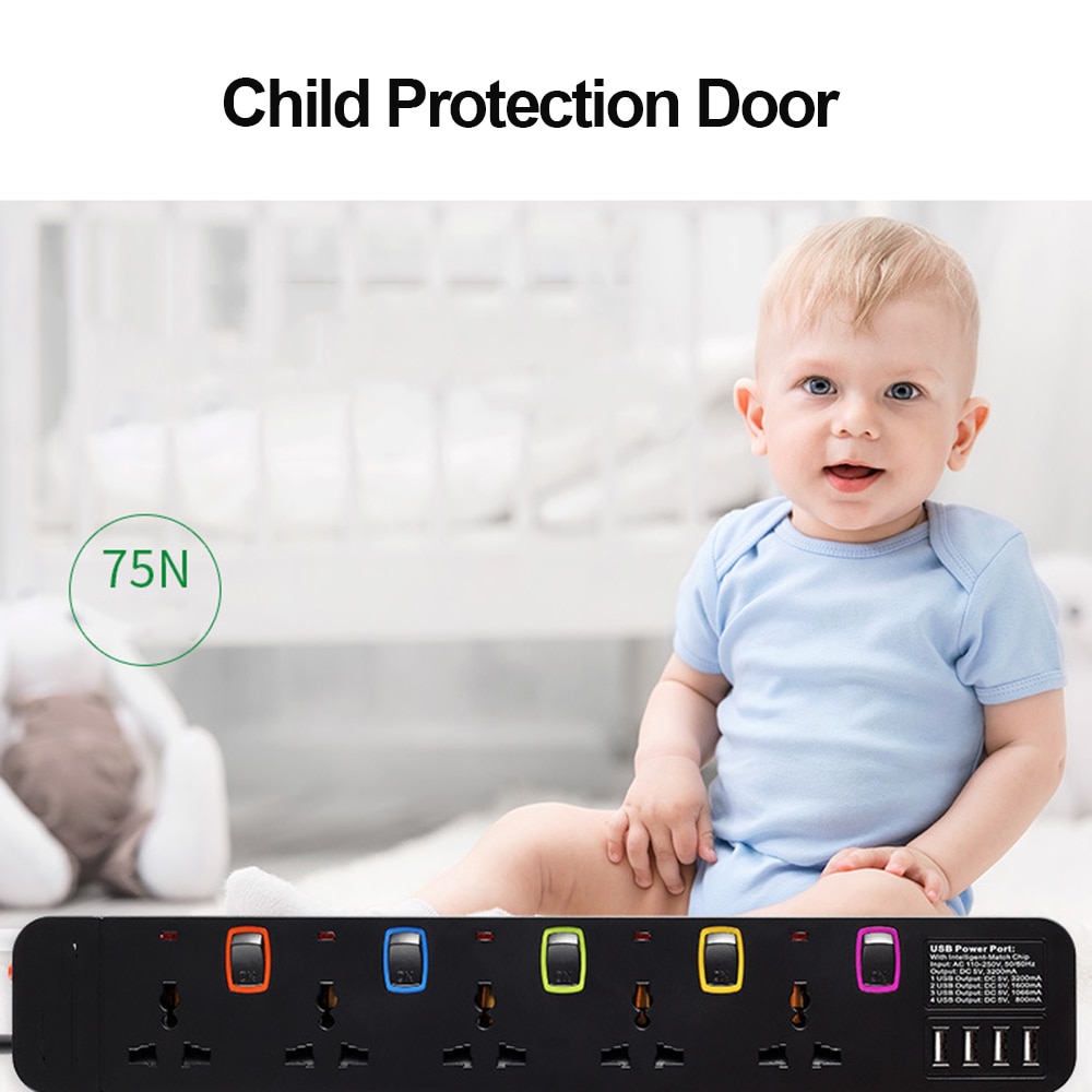 Outlet Power Strip with Switch Outlet Power Strip with Switch