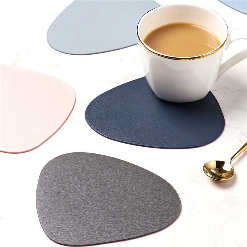 Oval Shaped Leather Drink Coaster Oval Shaped Leather Drink Coaster