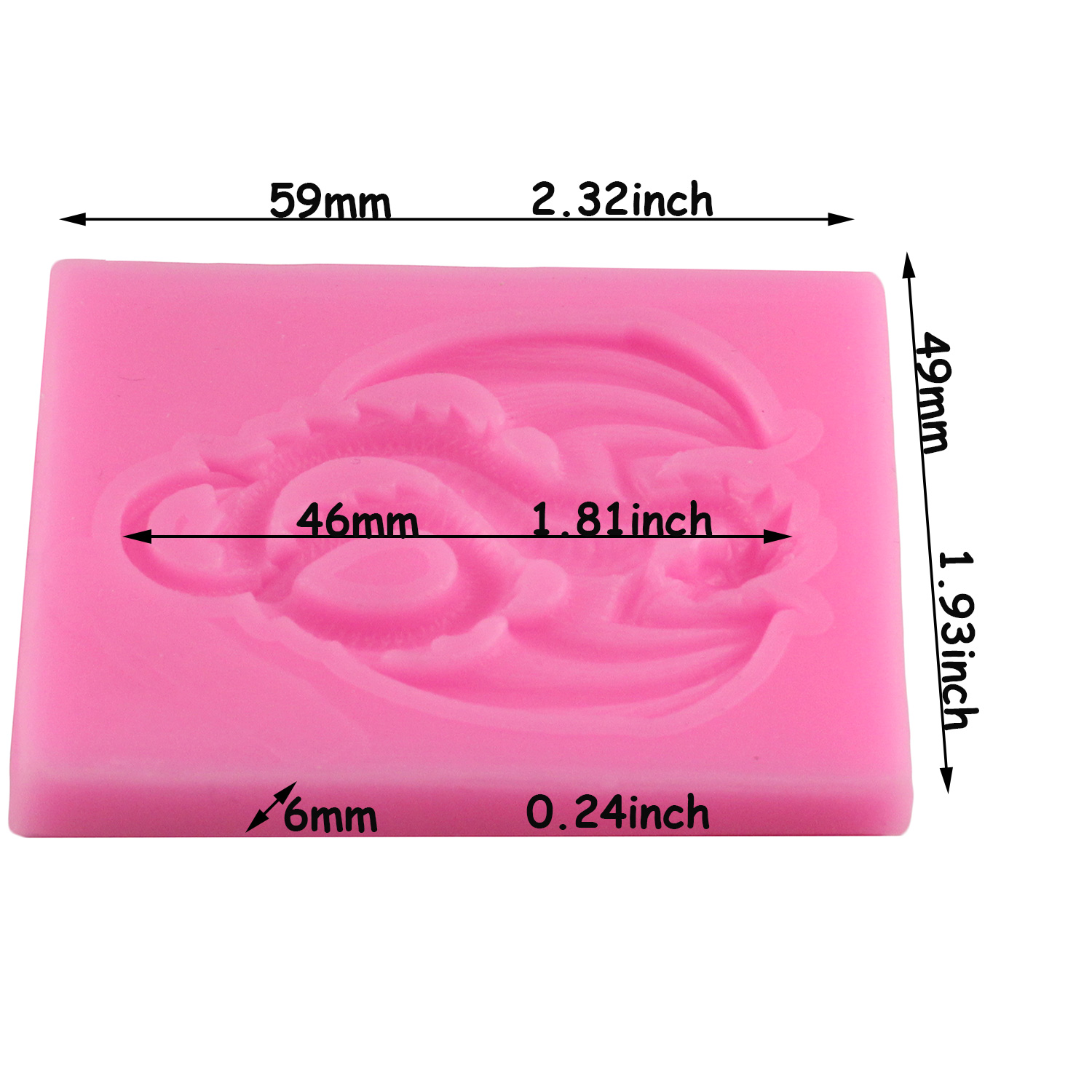 Oven-Safe Dragon Silicone Mold Oven-Safe Dragon Silicone Mold