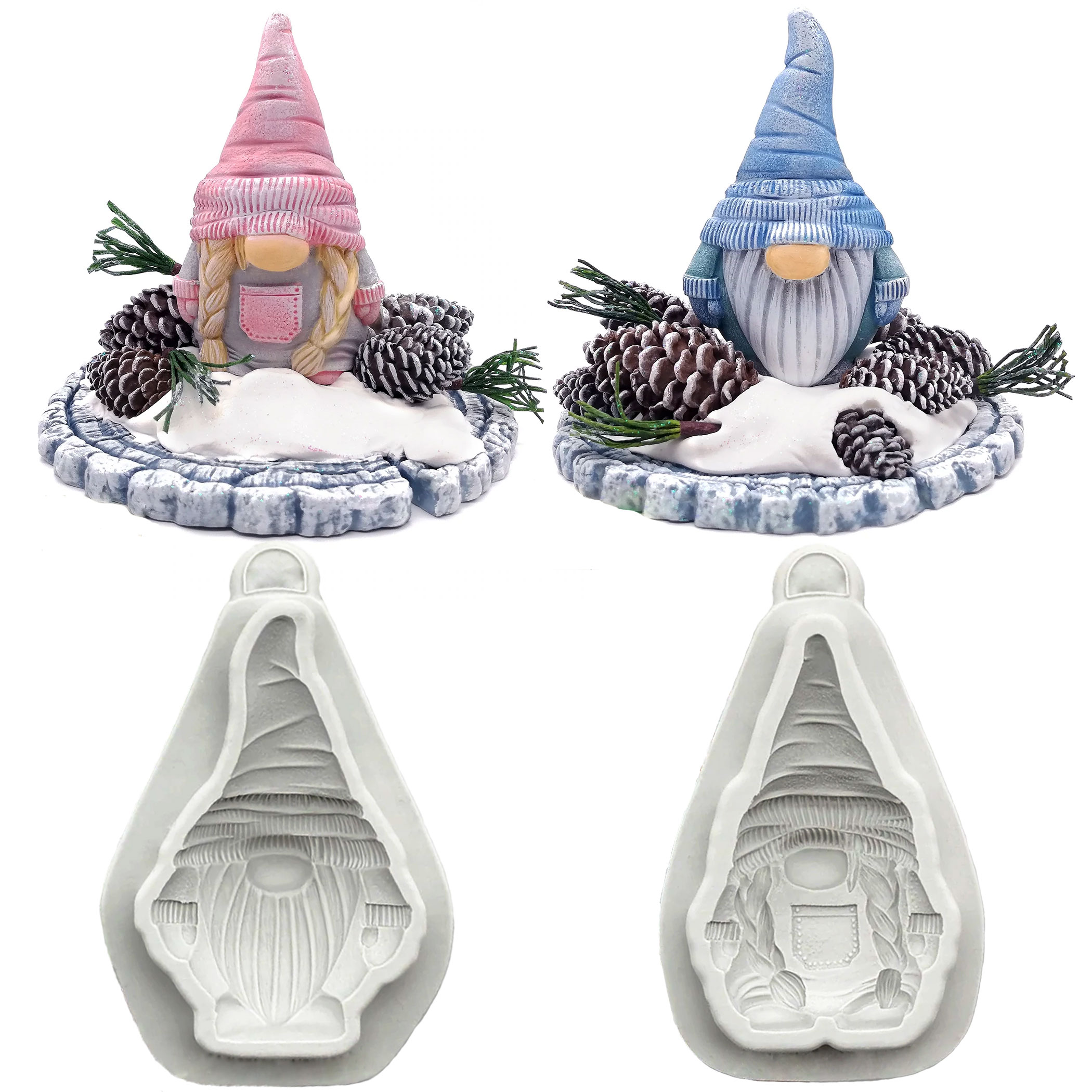 Oven Safe Gnome Silicone Mold