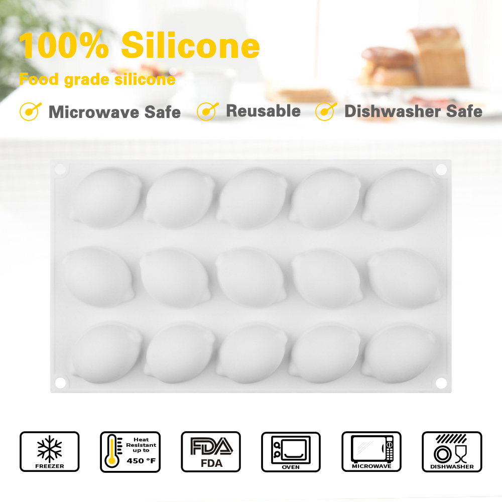 Oven Safe Lemon Silicone Mold