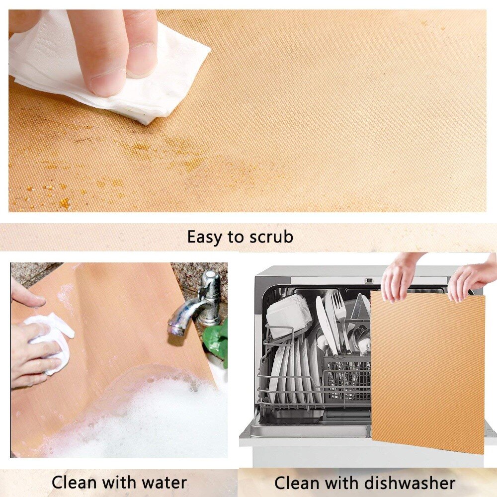 Oven-Safe Reusable Baking Mats (3 pcs)
