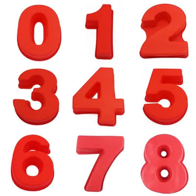 Oven Safe Silicone Big Numbers Cake Mold