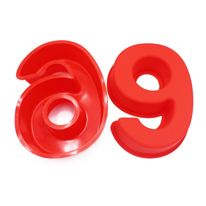 Oven Safe Silicone Big Numbers Cake Mold