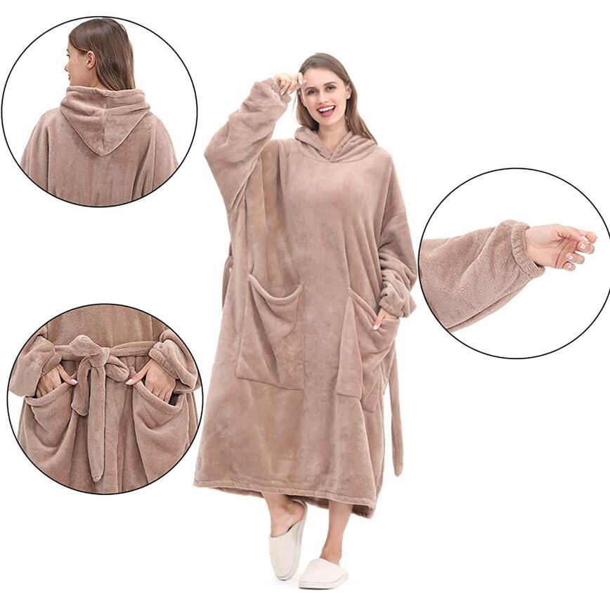Oversized Blanket Hoodie Long Robe Oversized Blanket Hoodie Long Robe