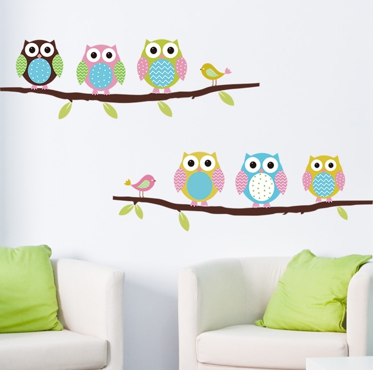 Owl Decals Vinyl Wall Stickers