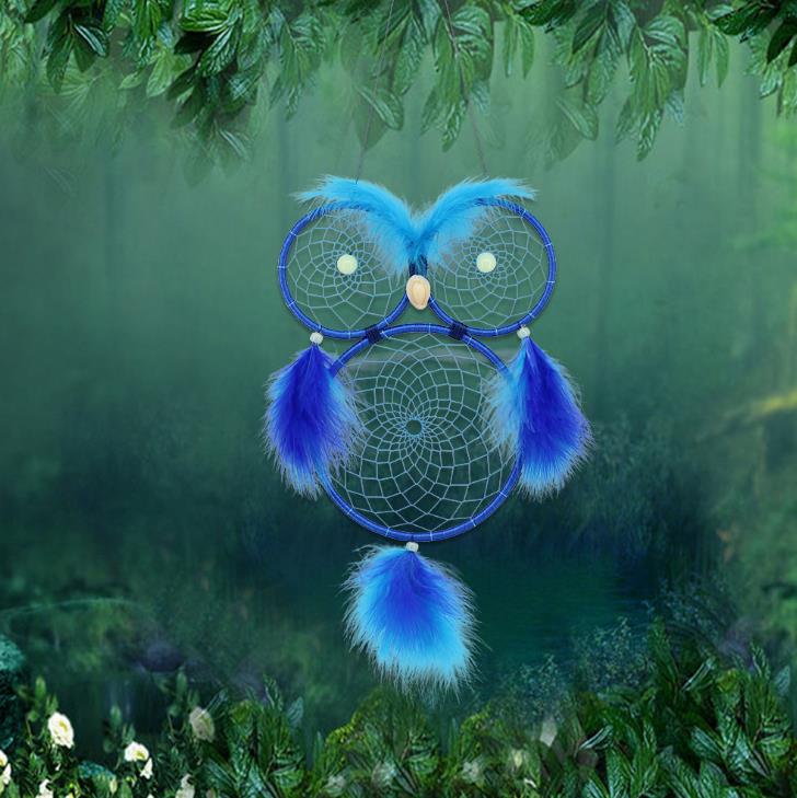 Owl Dream Catcher Wall Hanging Ornament