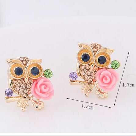 Owl Earrings Elegant Stud Earrings Owl Earrings Elegant Stud Earrings