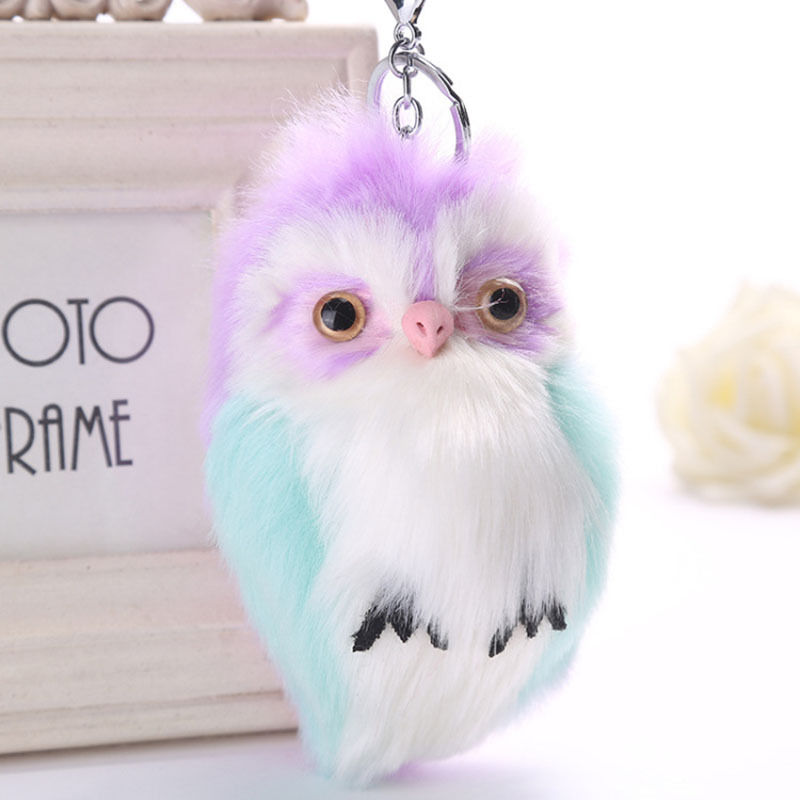 Owl Keychain Cute Fluffy Bag Charm Owl Keychain Cute Fluffy Bag Charm