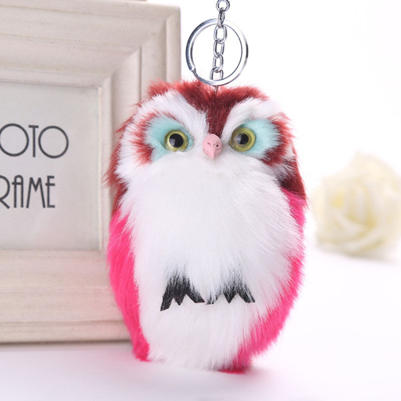 Owl Keychain Cute Fluffy Bag Charm Owl Keychain Cute Fluffy Bag Charm