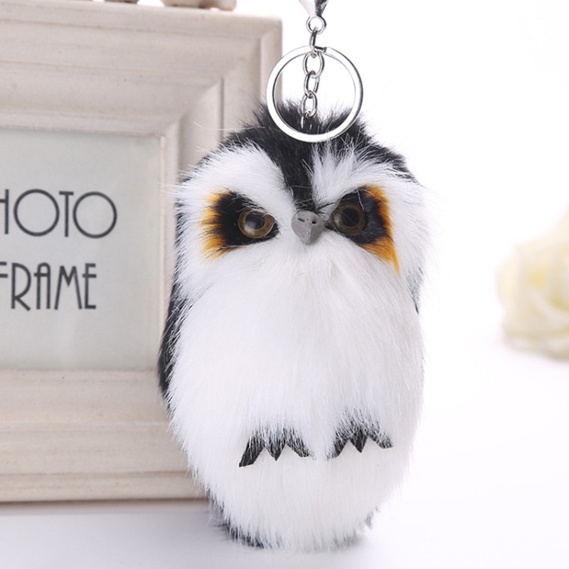 Owl Keychain Cute Fluffy Bag Charm Owl Keychain Cute Fluffy Bag Charm