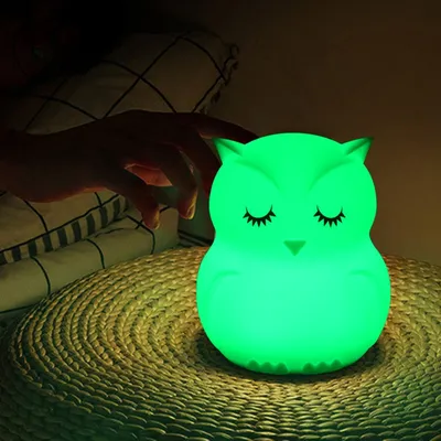 Owl Night Light Battery-Powered LED Light