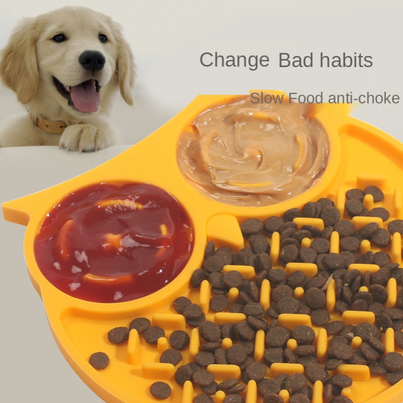 Owl Silicone Dog Feeding Mat