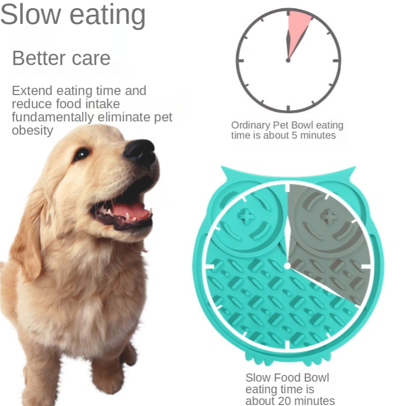 Owl Silicone Dog Feeding Mat
