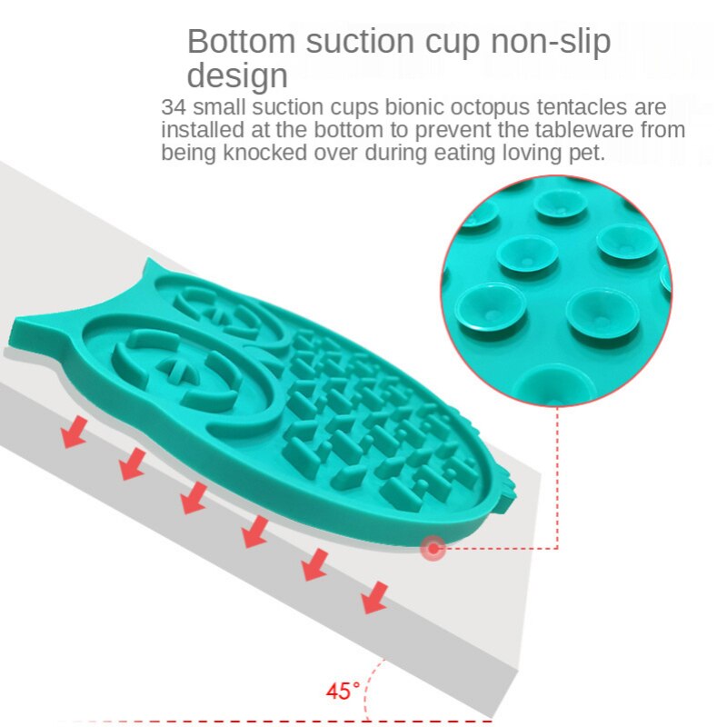 Owl Silicone Dog Feeding Mat