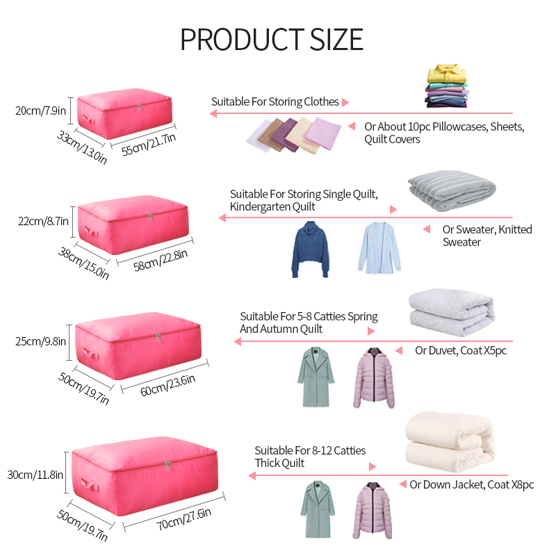 Oxford Cloth Quilt Storage Box