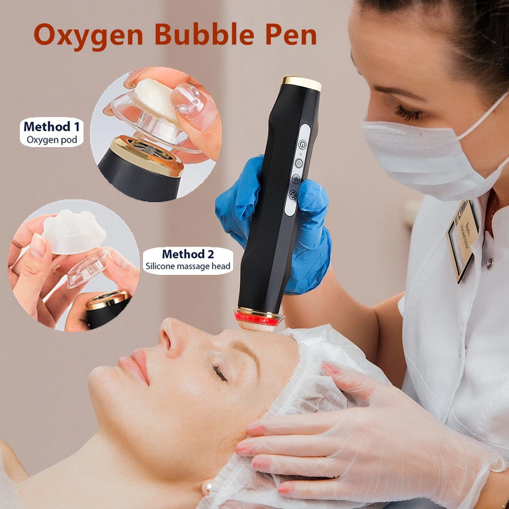 Oxygen Bubble Pen CO2 Oxygen Portable Facial Machine CO2 Gel Facial Skin Care Device Facial SPA CO2 Bubble Oxygen