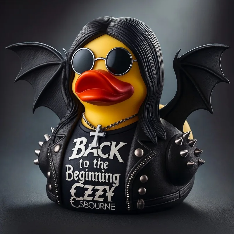 Ozzy Osbourne Back To The Beginning Rubber Duck Ornament Cute Duck Home Decor Figure Souvenir Gift Ozzy Osbourne Back To The Beginning Rubber Duck Ornament Cute Duck Home Decor Figure Souvenir Gift