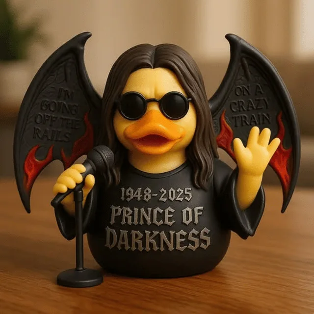Ozzy Osbourne Back To The Beginning Rubber Duck Ornament Cute Duck Home Decor Figure Souvenir Gift Ozzy Osbourne Back To The Beginning Rubber Duck Ornament Cute Duck Home Decor Figure Souvenir Gift