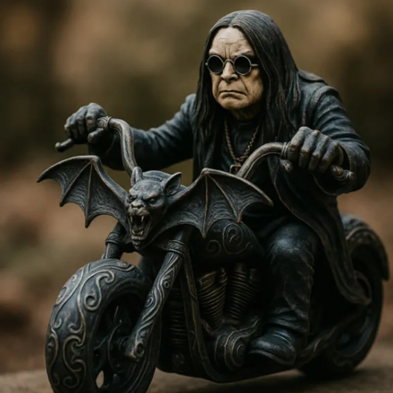 Ozzy Osbourne Knight Figure Ozzy Osbourne Skull Figurine Resin Statue Halloween Gothic Desktop Decoration Rock Music Ozzy Osbourne Knight Figure Ozzy Osbourne Skull Figurine Resin Statue Halloween Gothic Desktop Decoration Rock Music