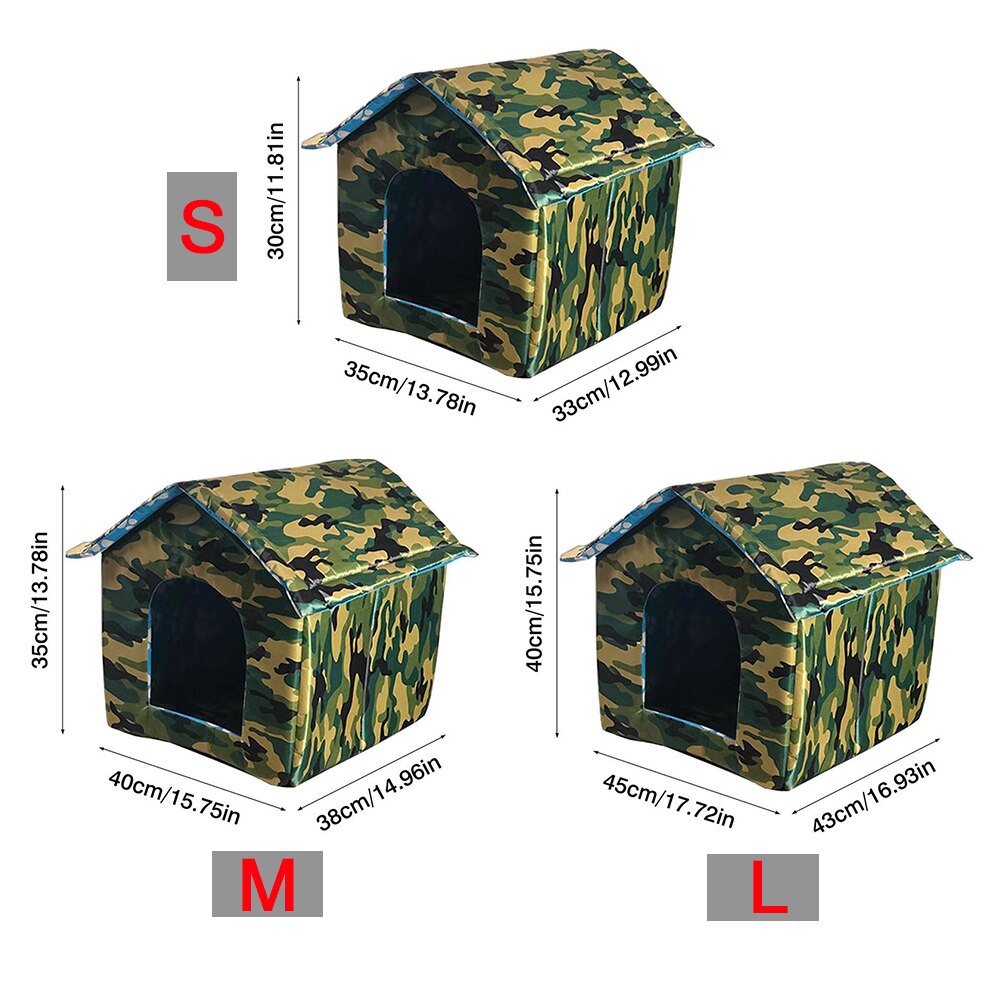 Padded Waterproof Outdoor Cat House