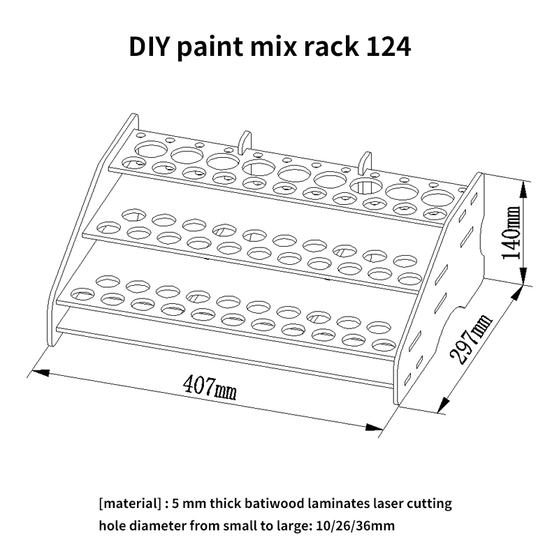 Paint Rack 74-Slot Paint Bottle Holder Paint Rack 74-Slot Paint Bottle Holder