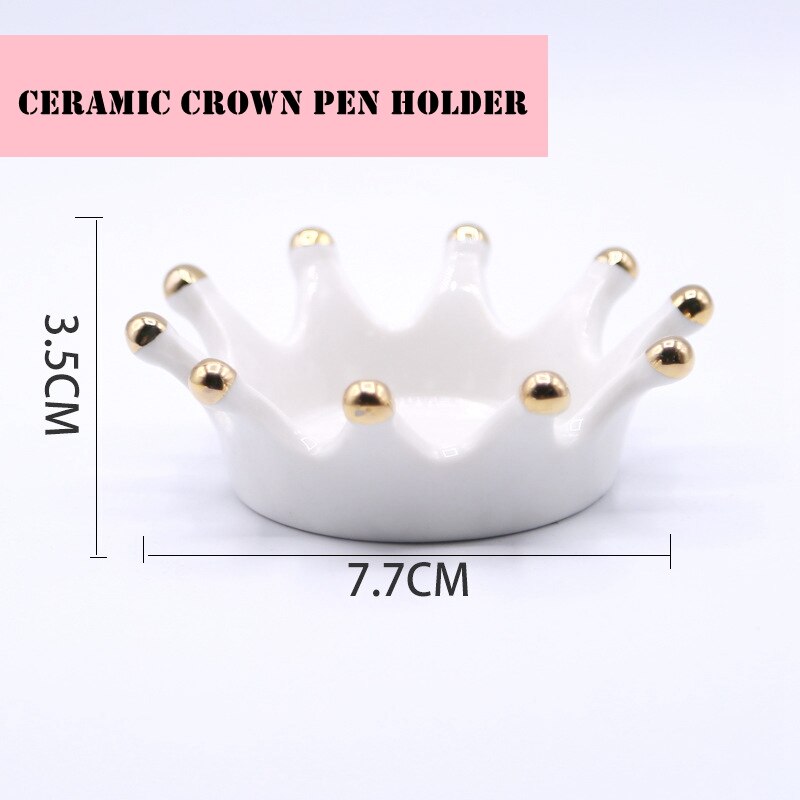 Paintbrush Rest Ceramic Brush Holder Crown Design Paintbrush Rest Ceramic Brush Holder Crown Design