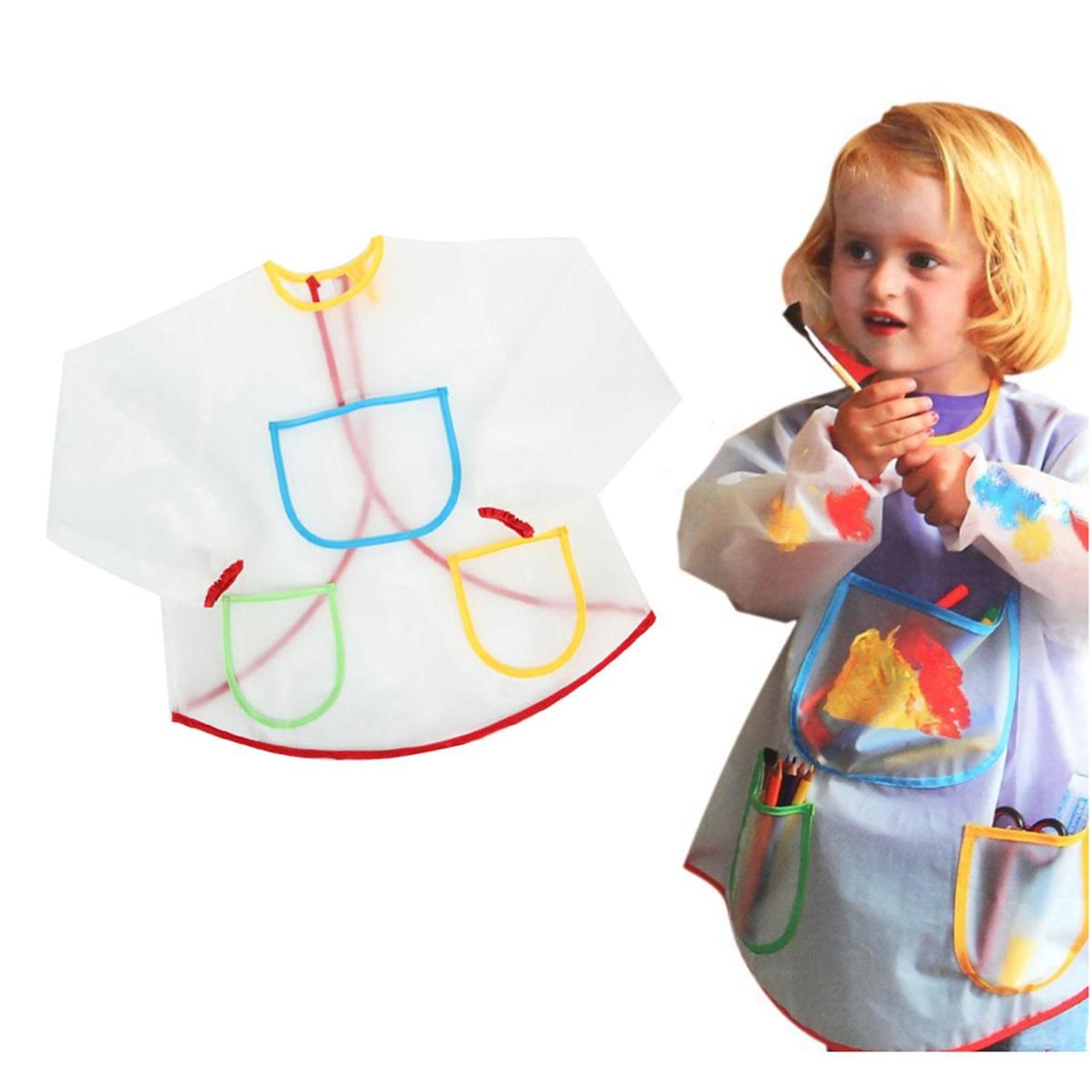 Painting Apron for Kids with Pockets Painting Apron for Kids with Pockets