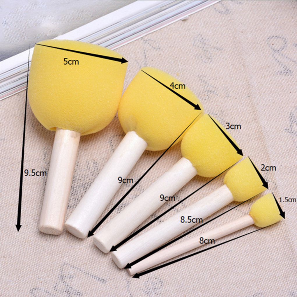 Painting Sponge Brushes Set (5pcs) Painting Sponge Brushes Set (5pcs)
