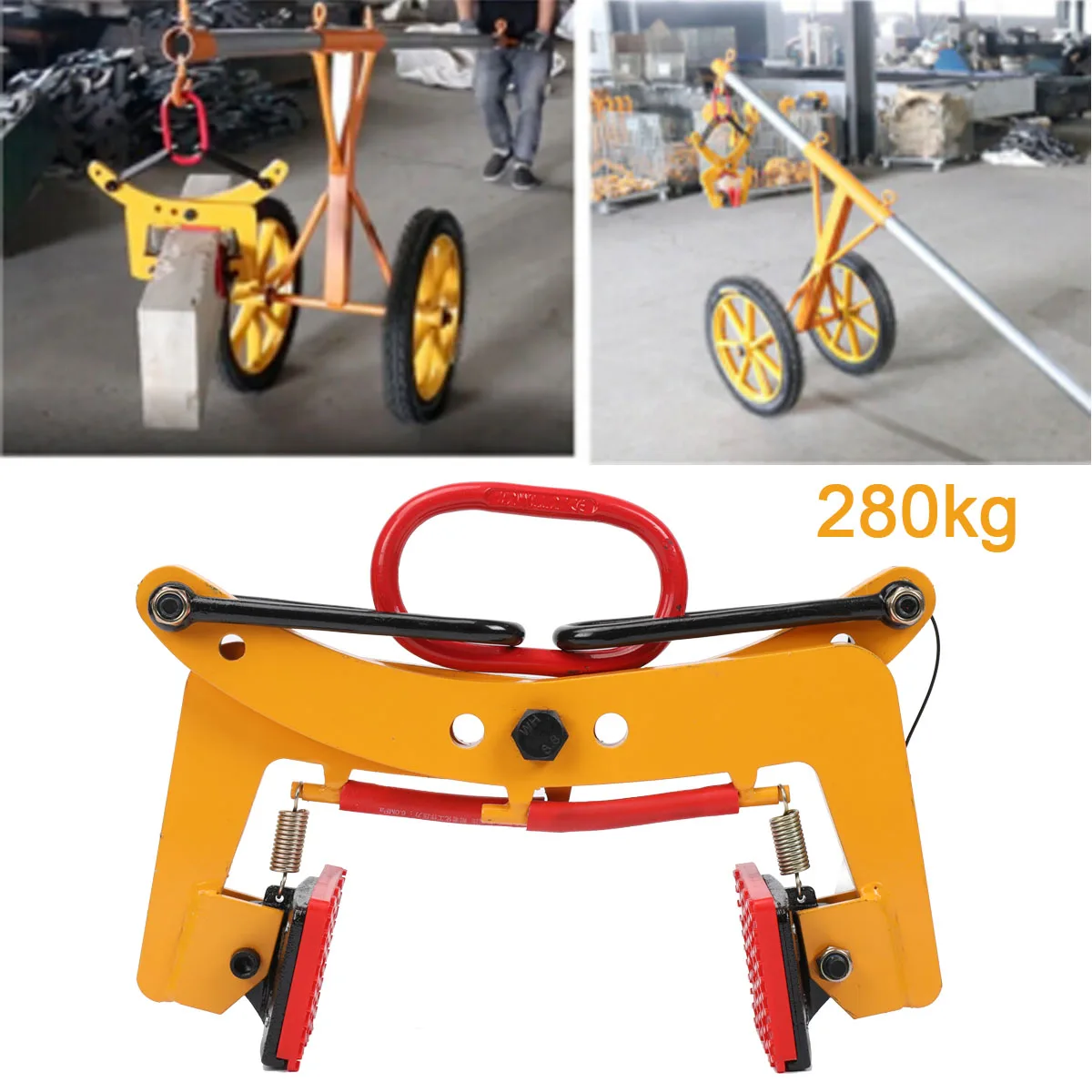 Pallet Puller Clamp Stone Carrying Pliers Lifter Sling Ring Stone Clamp 280kg Jaw Opening 6-24cm Pallet Puller Clamp Stone Carrying Pliers Lifter Sling Ring Stone Clamp 280kg Jaw Opening 6-24cm