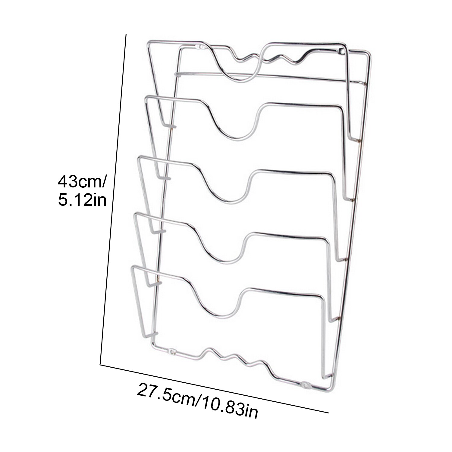 Pan Lid Storage Rack 5-Layer Wall Rack Pan Lid Storage Rack 5-Layer Wall Rack
