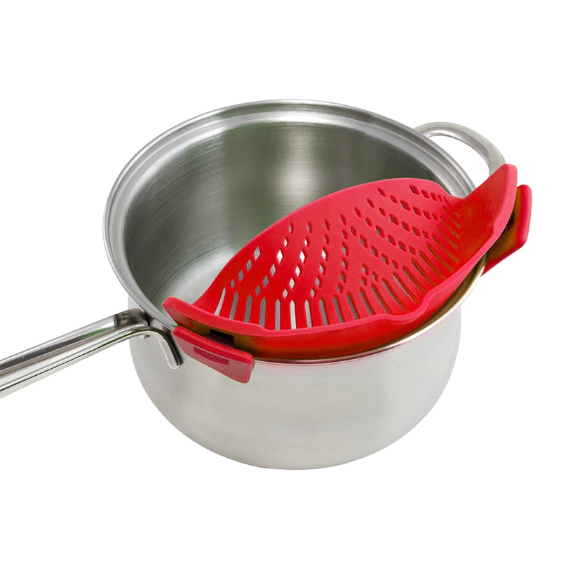 Pan Strainer Silicone Clip On Drainer