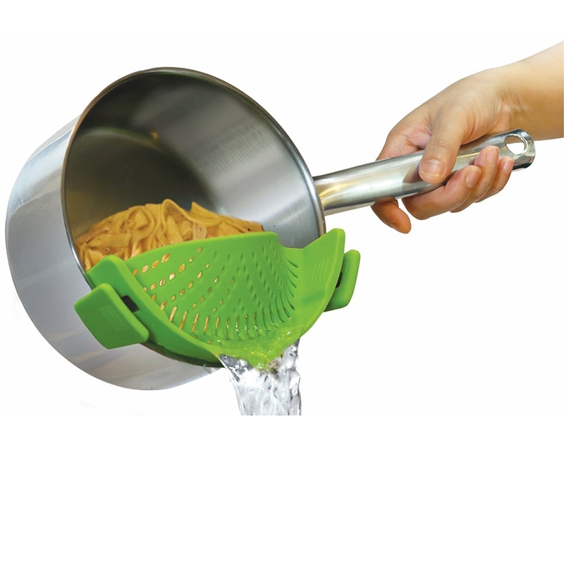 Pan Strainer Silicone Clip On Drainer