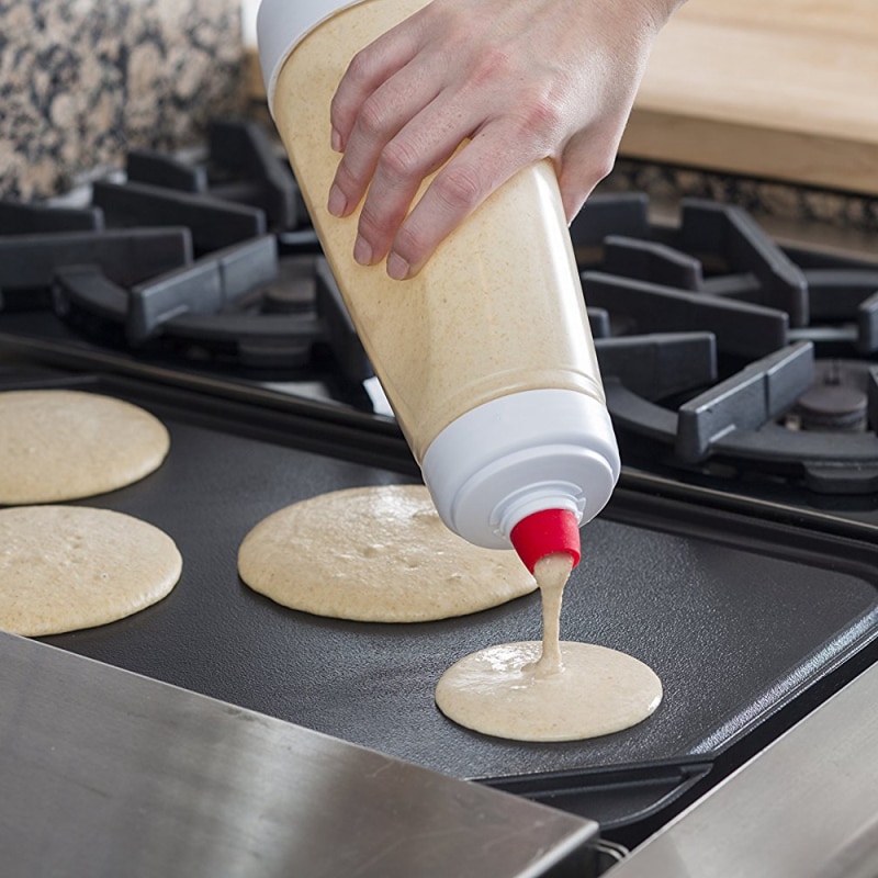 Pancake Dispenser Bottle with Spring Shaker