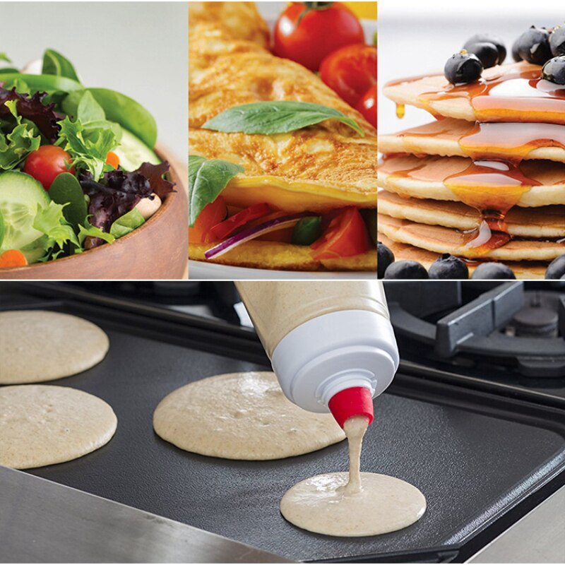 Pancake Dispenser Bottle with Spring Shaker