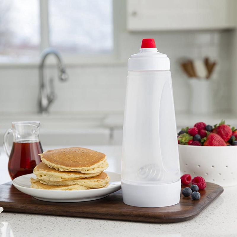 Pancake Dispenser Bottle with Spring Shaker
