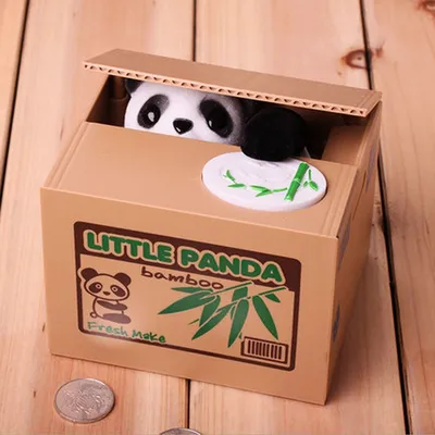 Panda Piggy Bank Coin Box