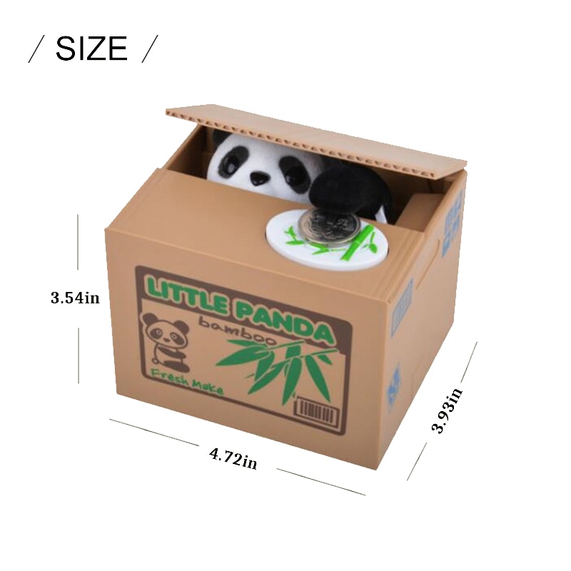 Panda Piggy Bank Coin Box