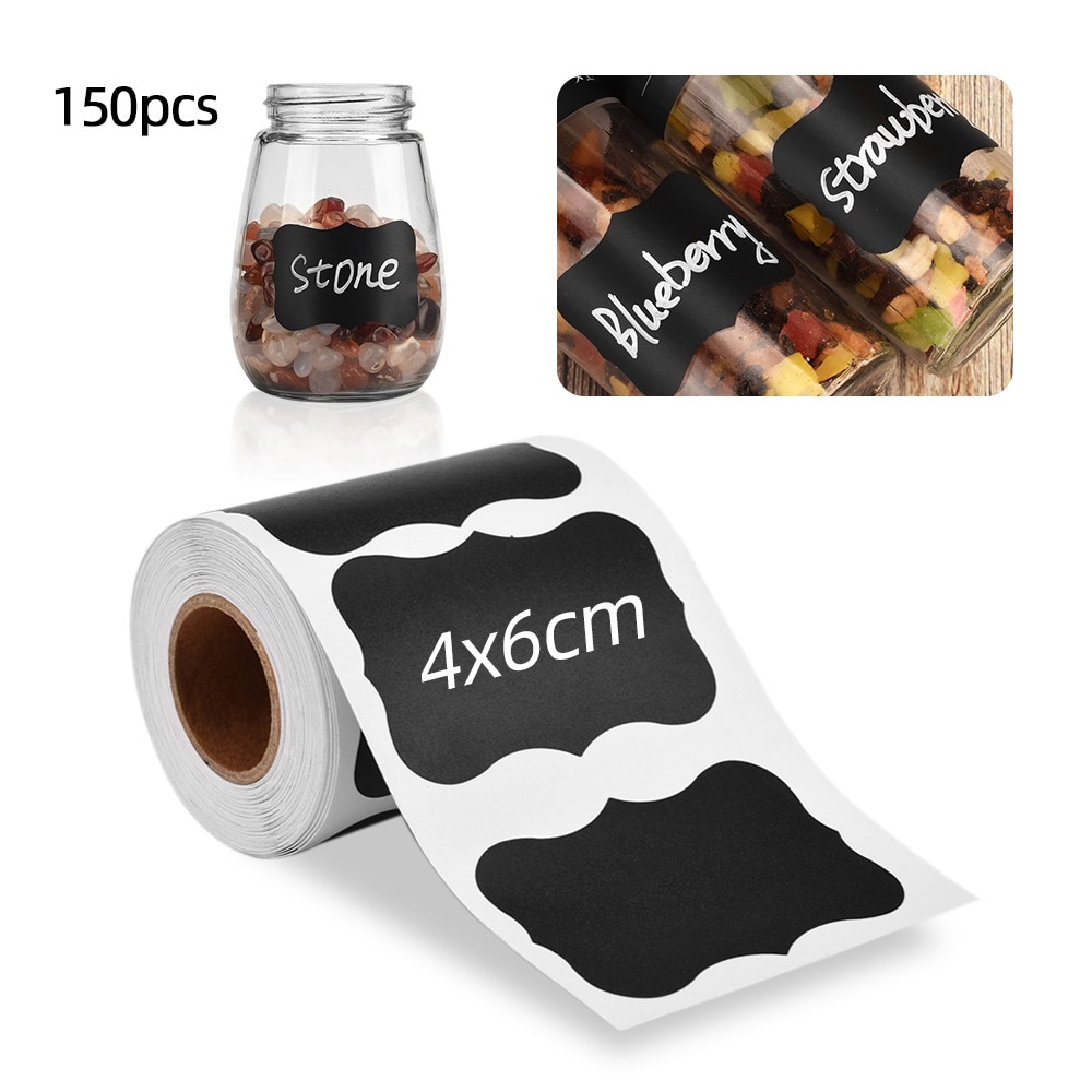 Pantry Stickers Chalkboard Labels (150 pcs)