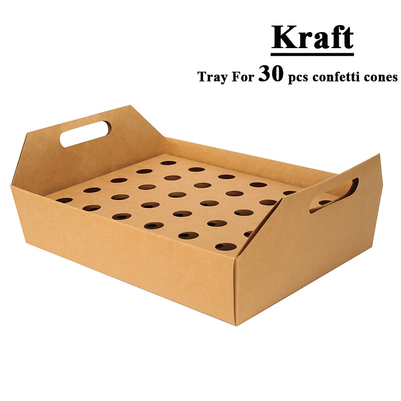 Paper 30 Slot Confetti Cone Holder Paper 30 Slot Confetti Cone Holder