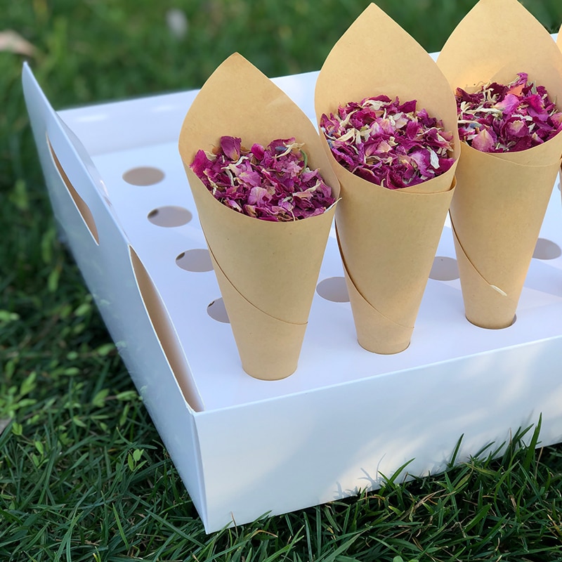 Paper 30 Slot Confetti Cone Holder Paper 30 Slot Confetti Cone Holder