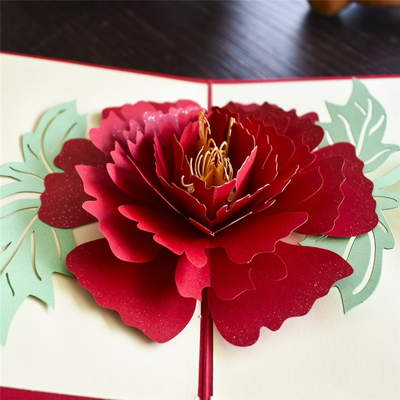 Paper 3D Pop Up Flower Card Paper 3D Pop Up Flower Card