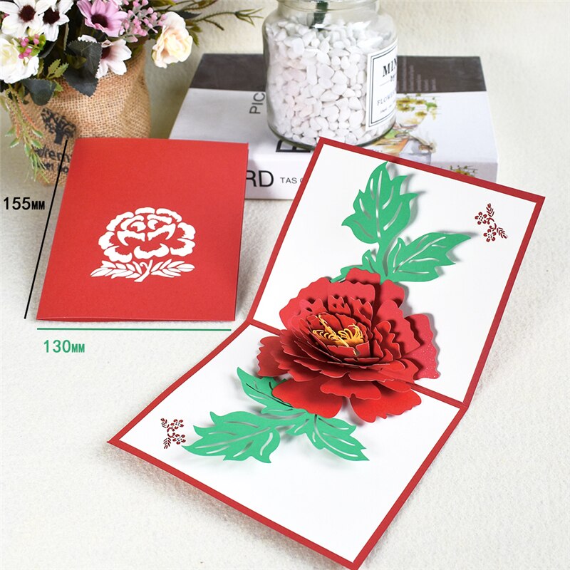 Paper 3D Pop Up Flower Card Paper 3D Pop Up Flower Card